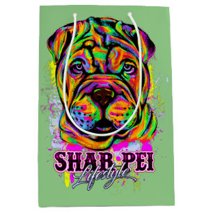 Sac Cadeau Moyen Shar Pei Chien Chien Chien Chien Lifestyle