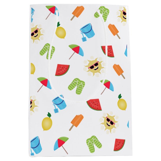 Sac Cadeau Moyen Simplement été (Devant)