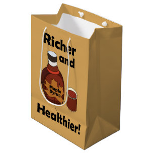 Sac Cadeau Moyen Sirop D'Érable Plus Riche Et Plus Sain