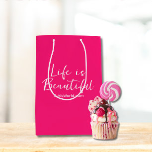 Sac Cadeau Moyen Site Web de la Marque de Blog Life is Beautiful Ro