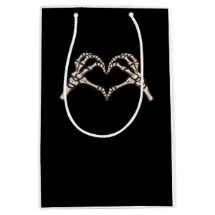 Sac Cadeau Moyen Skeleton conception de coeur main