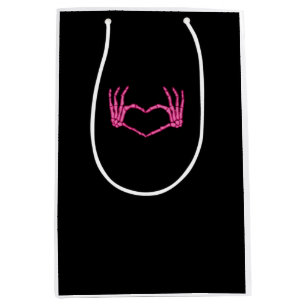 Sac Cadeau Moyen Skeleton Heart Hands Classic