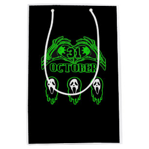 Sac Cadeau Moyen Skeleton Mains Design classique