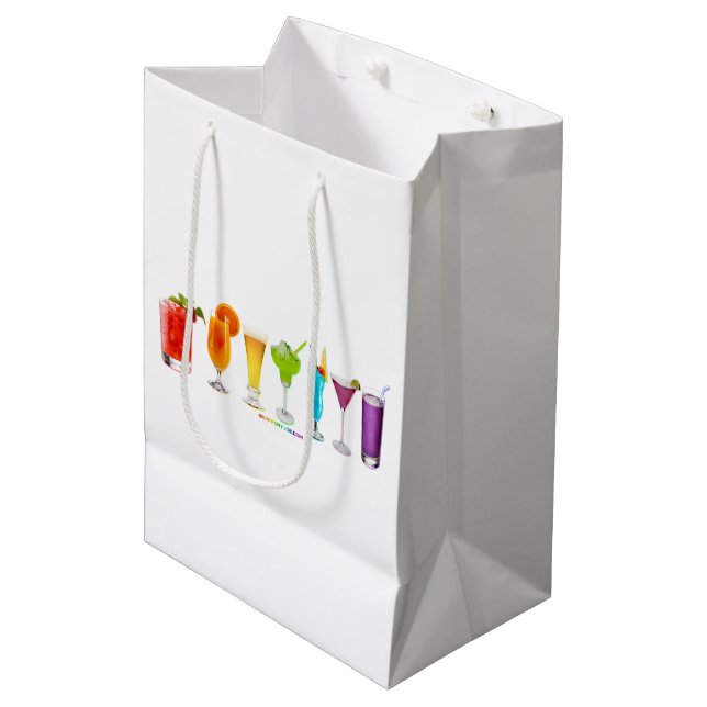 Sac Cadeau Moyen SlipperyJoe's cheers alcools cocktails LGBTQIA gay (Devant Angle)