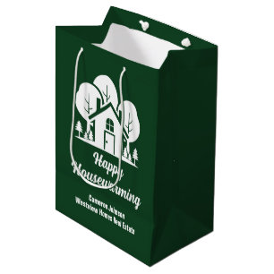 Sac Cadeau Moyen Société immobilière verte Maison Chaleureuse