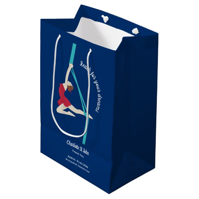 Sac Cadeau Moyen Soies aériennes (Devant Angle)