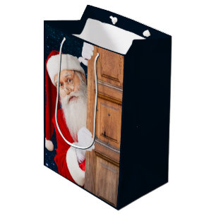 Sac Cadeau Moyen Son joyeux nom de Noël Père Noël