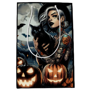 Sac Cadeau Moyen Sorcière à thème Halloween Party