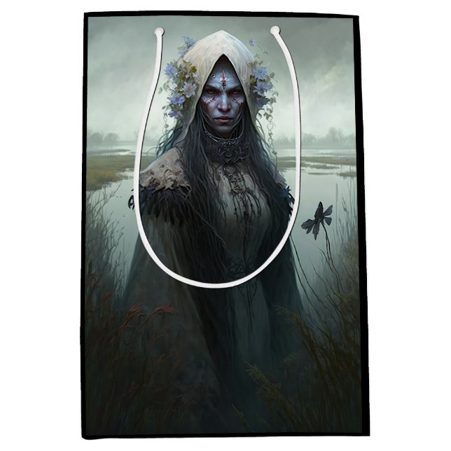 Sac Cadeau Moyen Sorcière - Liches et Ghouls (Devant)