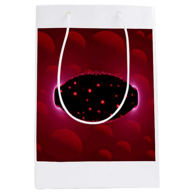 Sac Cadeau Moyen Source Alien D'Énergie Avec Sphères Arrière - plan (Devant)