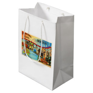 Sac Cadeau Moyen Souvenir de Vintage voyage de Boston #2 le