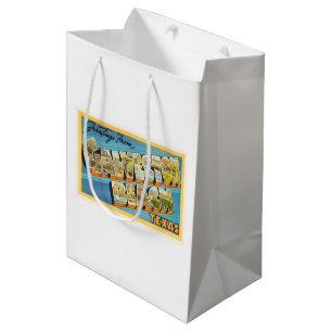 Sac Cadeau Moyen Souvenir de Vintage voyage du Texas TX de plage de