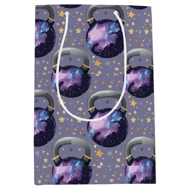 Sac Cadeau Moyen Space Galaxy Kettlebell (Devant)