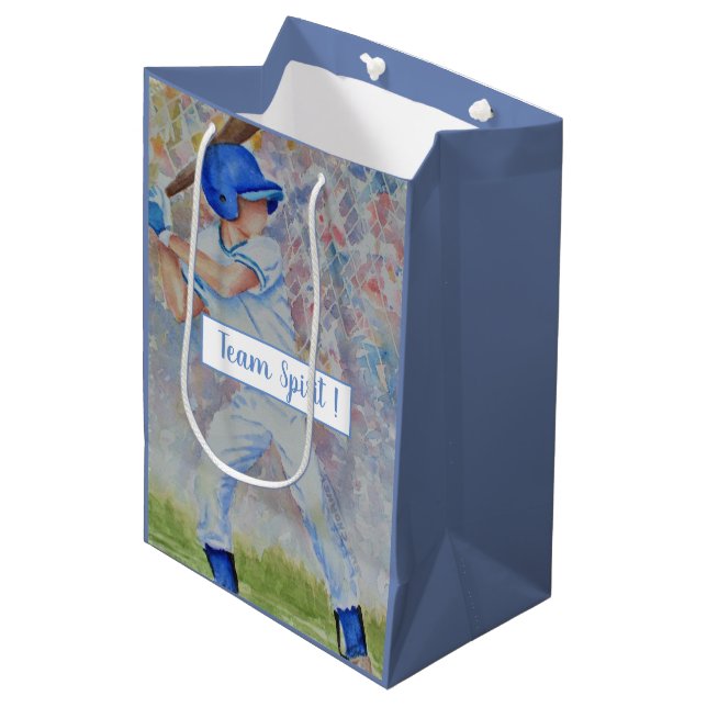 Sac Cadeau Moyen Sport favori du baseball (Devant Angle)