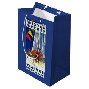 Sac Cadeau Moyen Sports d'hiver chez Yosemite PosterYosemite, CA