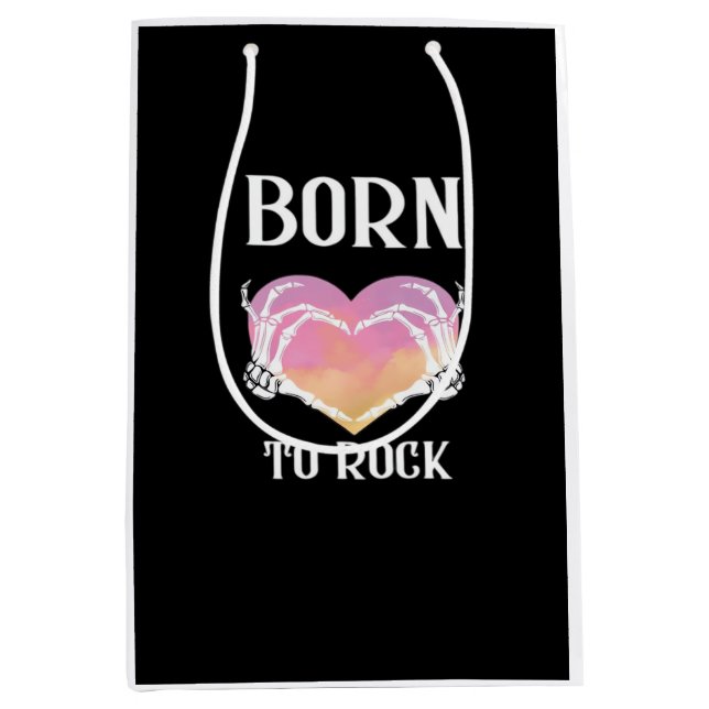 Sac Cadeau Moyen Squelette Mains Graphisme Coeur Pour Classique (Devant)