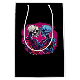 Sac Cadeau Moyen Squelette traditionnel américain tenant main tatou
