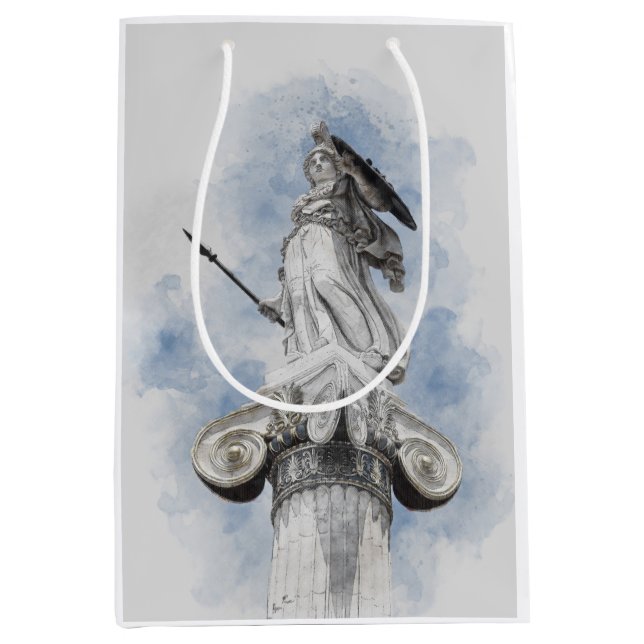 Sac Cadeau Moyen Statue grecque classique Athéna (Devant)
