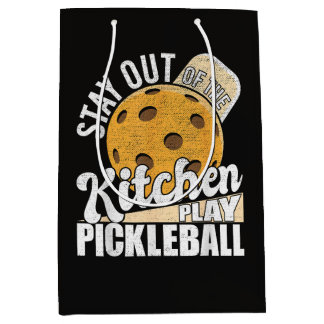 Sac Cadeau Moyen Stay Out of The Kitchen Play Pickleball