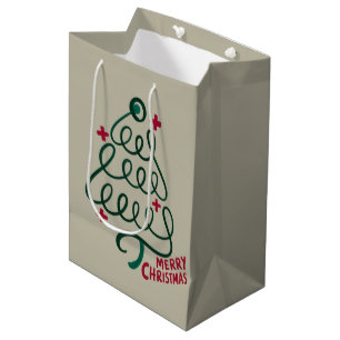 Sac Cadeau Moyen Stéthoscope Joyeux Noël CNA Travailleur Médical