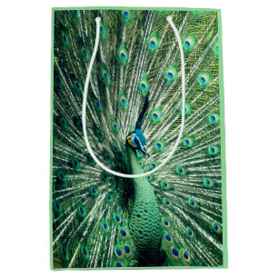 Sac Cadeau Moyen Strut Peacock