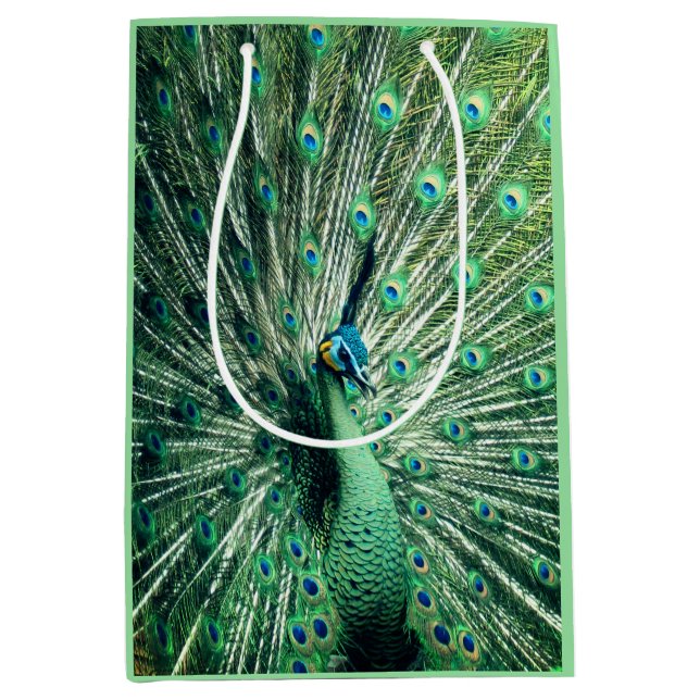 Sac Cadeau Moyen Strut Peacock (Devant)