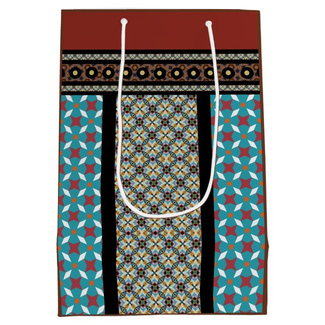 Sac Cadeau Moyen Style Patchwork mexicain 3 (Dos)