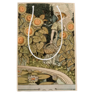 Sac Cadeau Moyen Sunflower Art Nouveau Jardin Grasset Femme