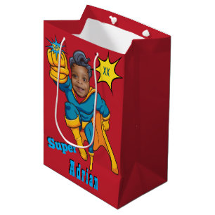 Sac Cadeau Moyen Super Special Enfants 🌟 Superhero