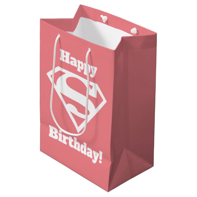 Sac Cadeau Moyen Supergirl Solid S-Shield (Devant Angle)