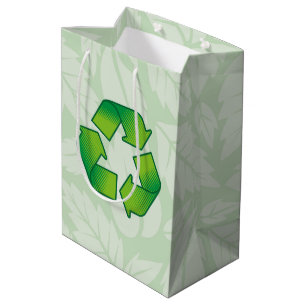 Sac Cadeau Moyen Symbole de recyclage
