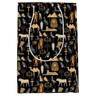 Sac Cadeau Moyen SYMBOLE Hiéroglyphique égyptien Motif Arrière - pl