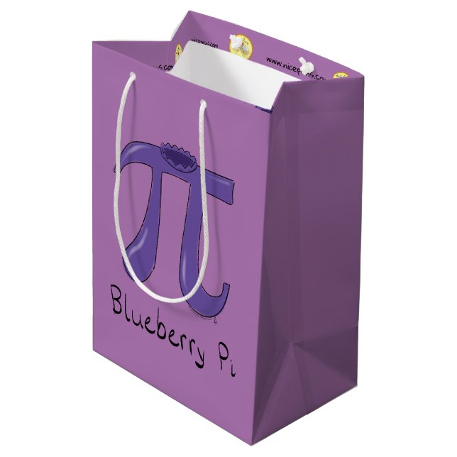 Sac Cadeau Moyen Symbole mignon Blueberry Pi (Dos Angle)