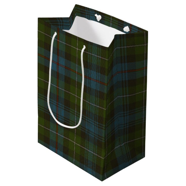 Sac Cadeau Moyen Tartan du Mackenzie (Devant Angle)