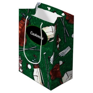 Sac Cadeau Moyen Tee Time Golf personnalisé