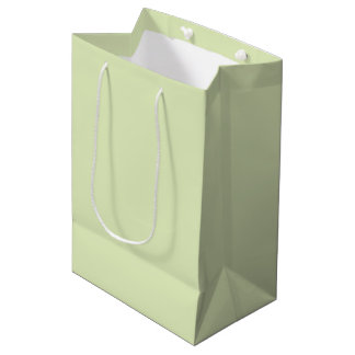 Sac Cadeau Moyen Thé Vert Uni Couleur Unie