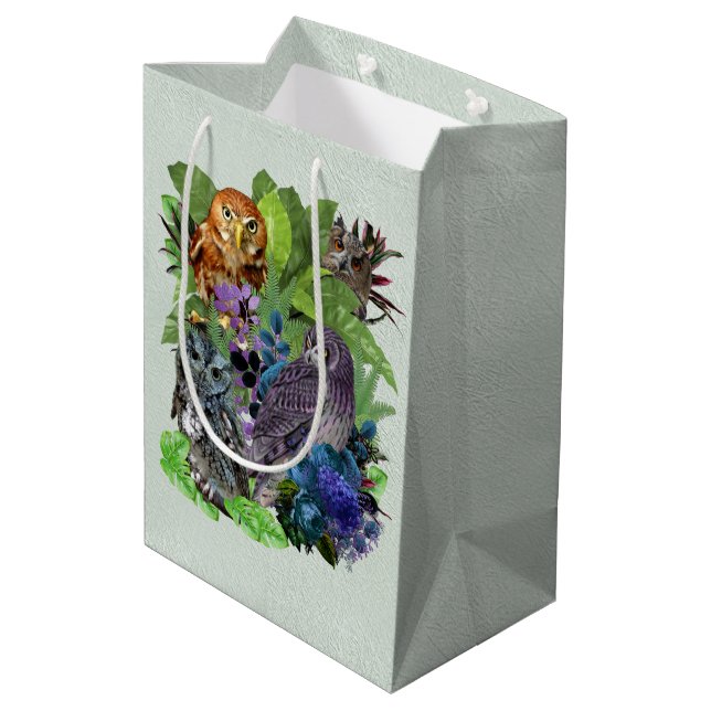 Sac Cadeau Moyen Thème de fête nocturne (Dos Angle)