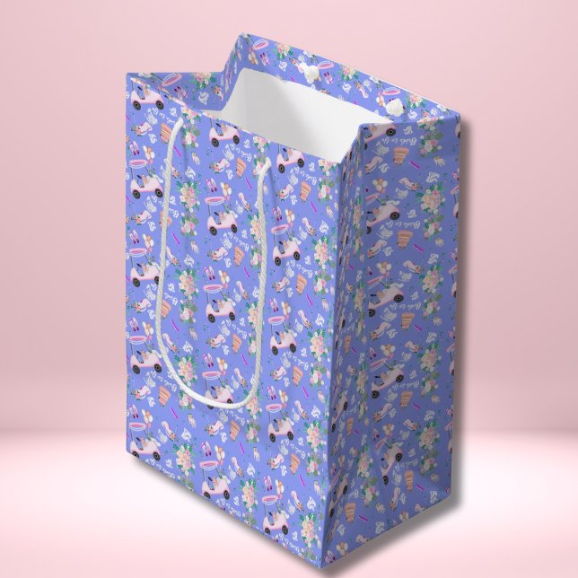 Sac Cadeau Moyen Thème mariage golf Mariage douche Motif sans coutu (Créateur téléchargé)