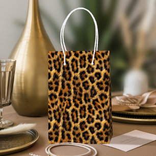 Sac Cadeau Moyen Thème safari avec imprimé léopard ID1153