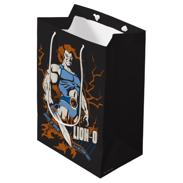 Sac Cadeau Moyen ThunderCats | Lion-O Graphique électrique (Devant Angle)