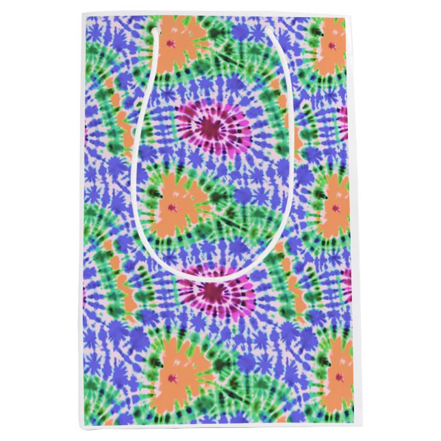 Sac Cadeau Moyen Tiedye colorful pattern (Devant)