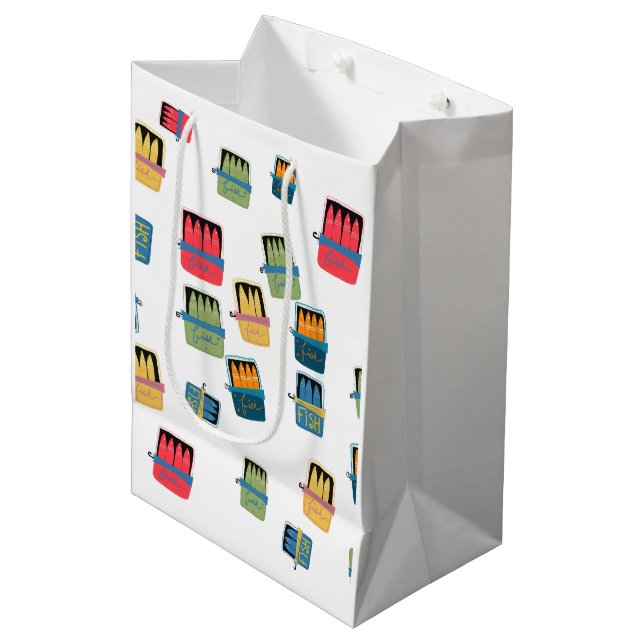 Sac Cadeau Moyen Tinned Fish Gift Bag (Devant Angle)