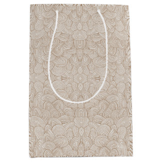 Sac Cadeau Moyen Tissage Quantique - Neutre Chaud