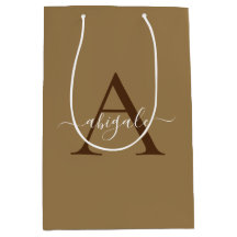 Tortilla Brown or monogramme | Élégant minimal