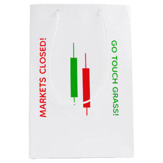 Sac Cadeau Moyen Touche de l'herbe