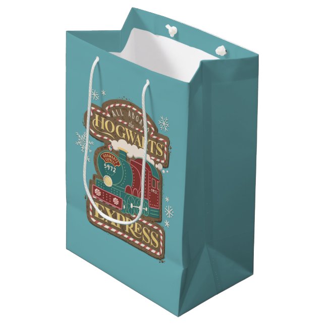 Sac Cadeau Moyen Tous à bord de HOGWARTS™ Express Noël Cookie (Devant Angle)