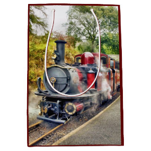 SAC CADEAU MOYEN TRAIN À VAPEUR