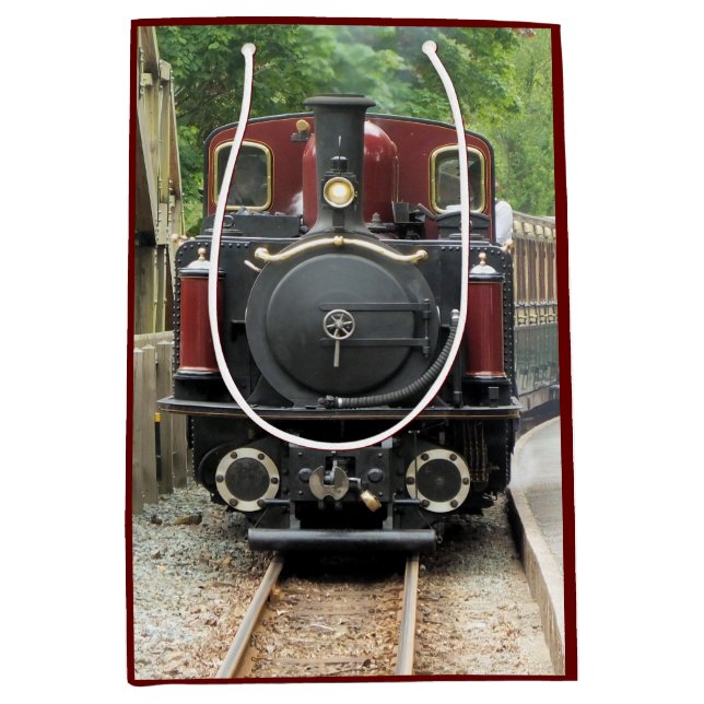 SAC CADEAU MOYEN TRAINS À VAPEUR (Devant)