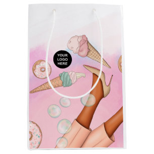 Sac Cadeau Moyen Traiteur d'entreprise fantaisiste pour la nourritu