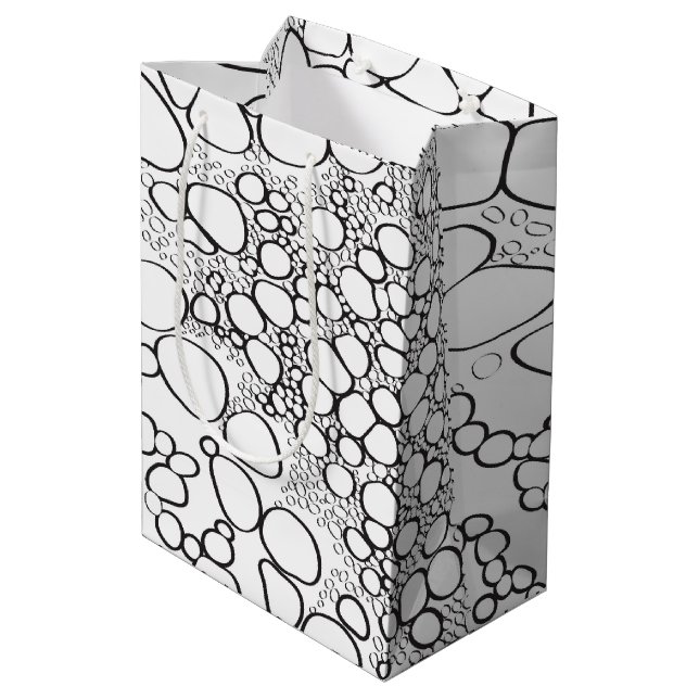 Sac Cadeau Moyen Travail numérique Abstrait 10 (Dos Angle)